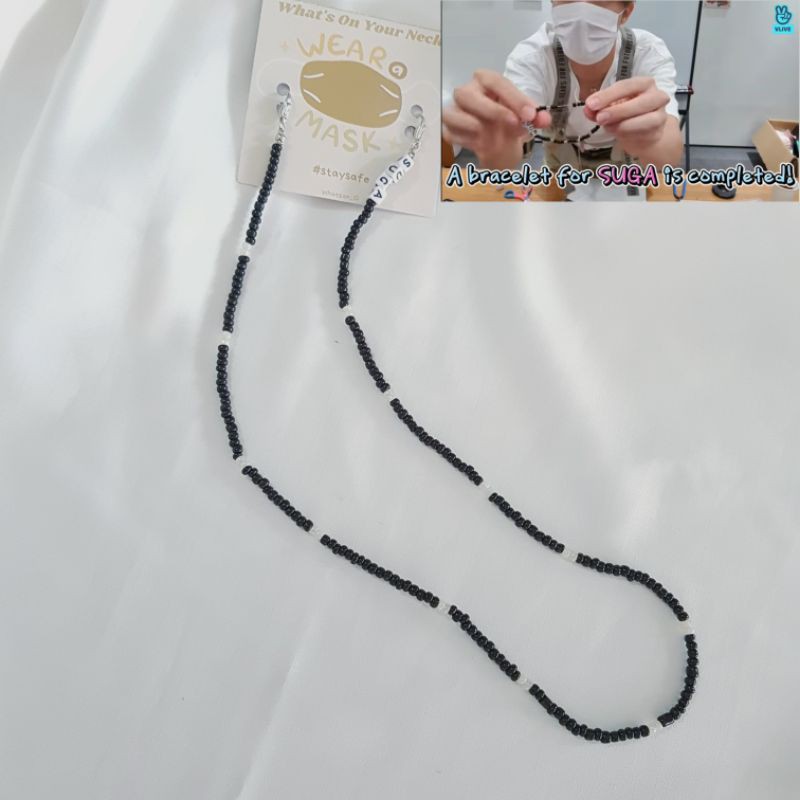BTS "Jhope" Inspired Mask Necklace "SUGA" / Kalung masker BTS Whats On ID