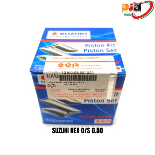 Piston Kit Seher Set NEX FI SUZUKI SGP ASLI 12100-B09J00 STD 050