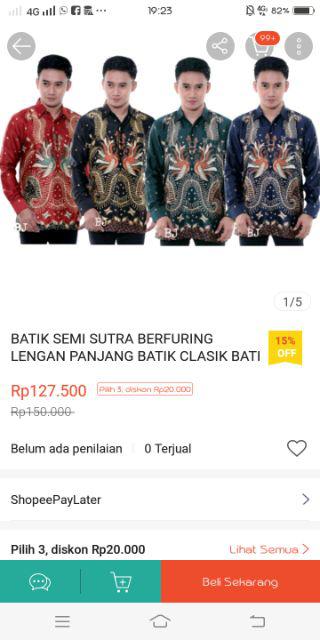 Batik Semi Sutra Berfuring Lengan Panjang Batik Clasik Bati Pekalongan Solo Yogyakarta Fashion Batik