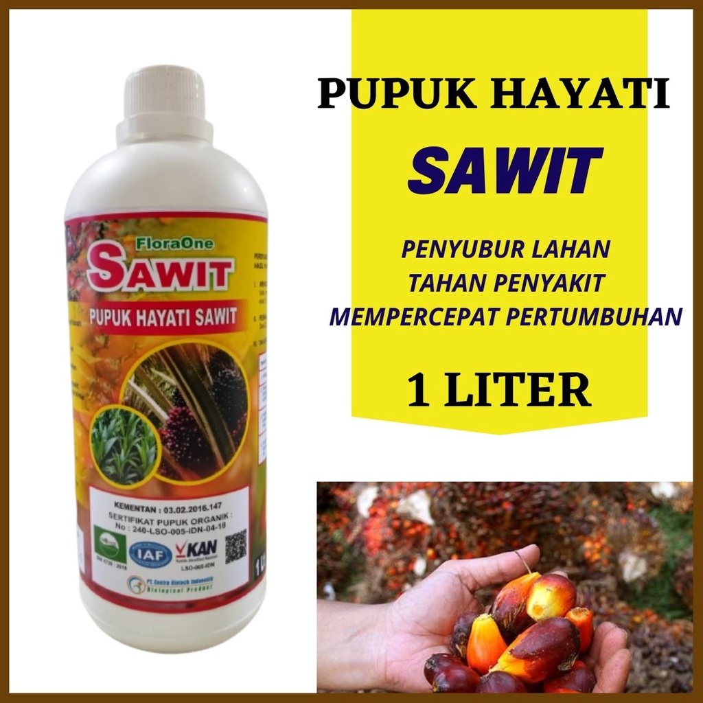 Pupuk Sawit Yang Bagus, Pupuk Hayati Cair Budidaya Sawit, Pupuk Hayati FloraOne, Booster Buah Sawit