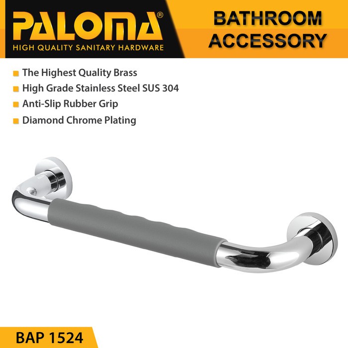 PALOMA BAP 1524 PEGANGAN BATHTUB GRAB BAR TOILET KAMAR MANDI 40CM