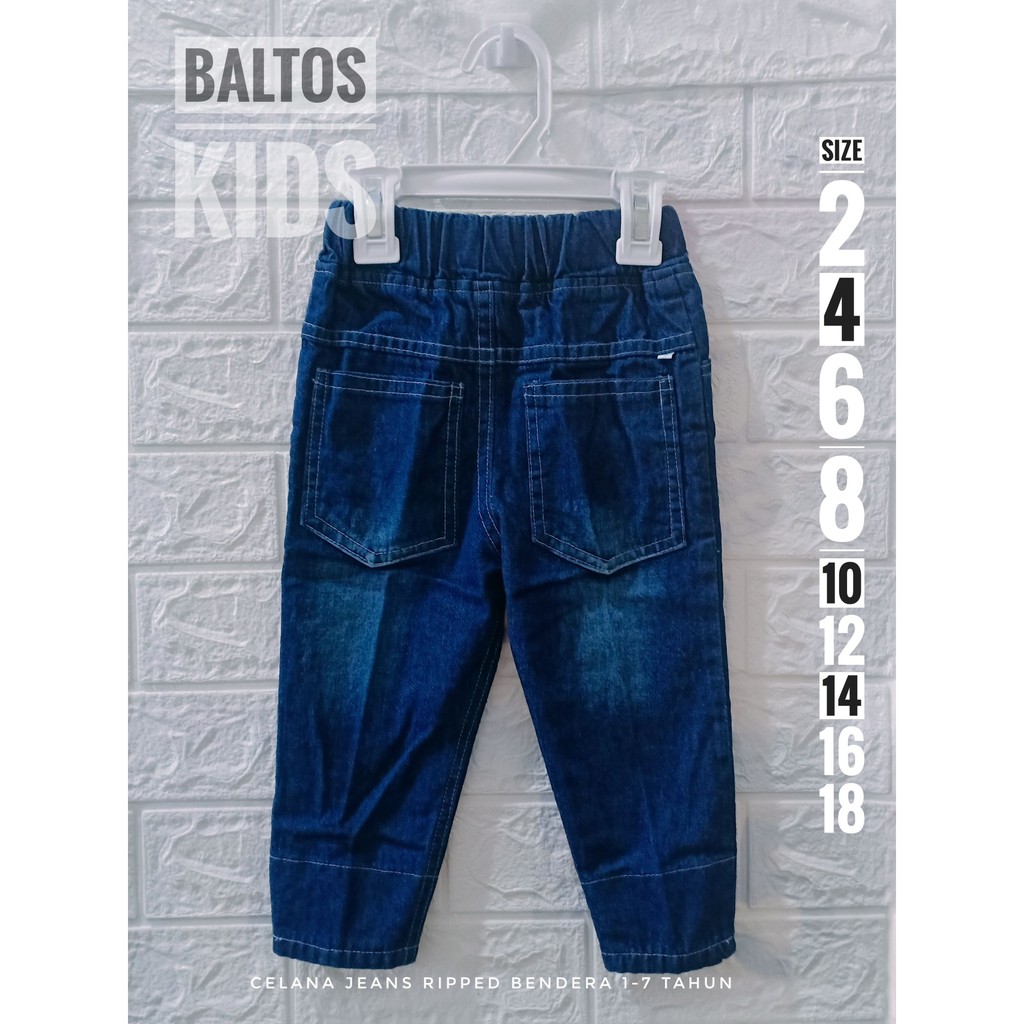 CELANA ANAK RIPPED BENDERA PANJANG USIA 1-7 TAHUN-3