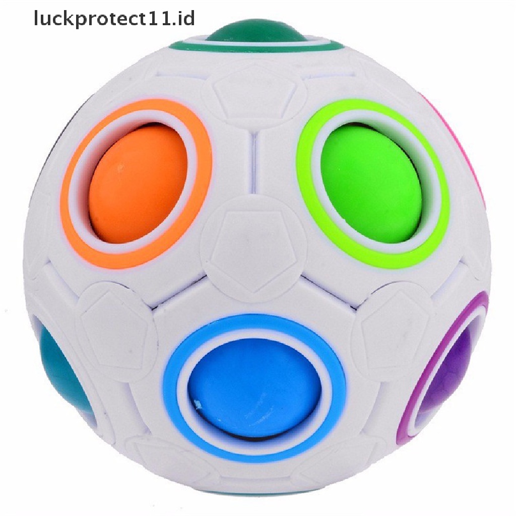 &lt; Luckprotect11. &lt; LuckproteksiId Mainan Puzzle Bola Plastik Warna Pelangi Untuk Perkembangan Kecerdasan Anak