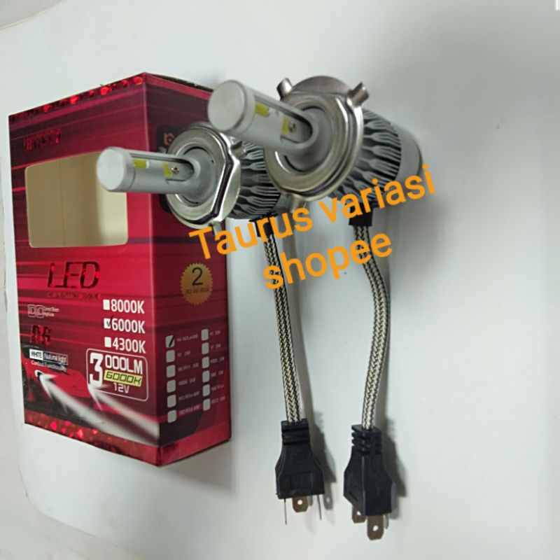 Lampu Hid Led Foglamp/Headlamp H4/H11/HB3 9005/HB4 9006/H1 Kualiats Bagus 6000K Universal