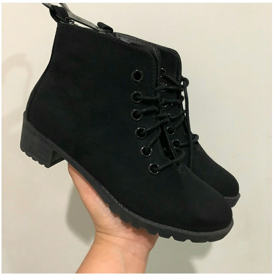 Paling Laris SEPATU BOOTS ANAK HITAM CANTIK HNM ORIGINAL BRANDED keren