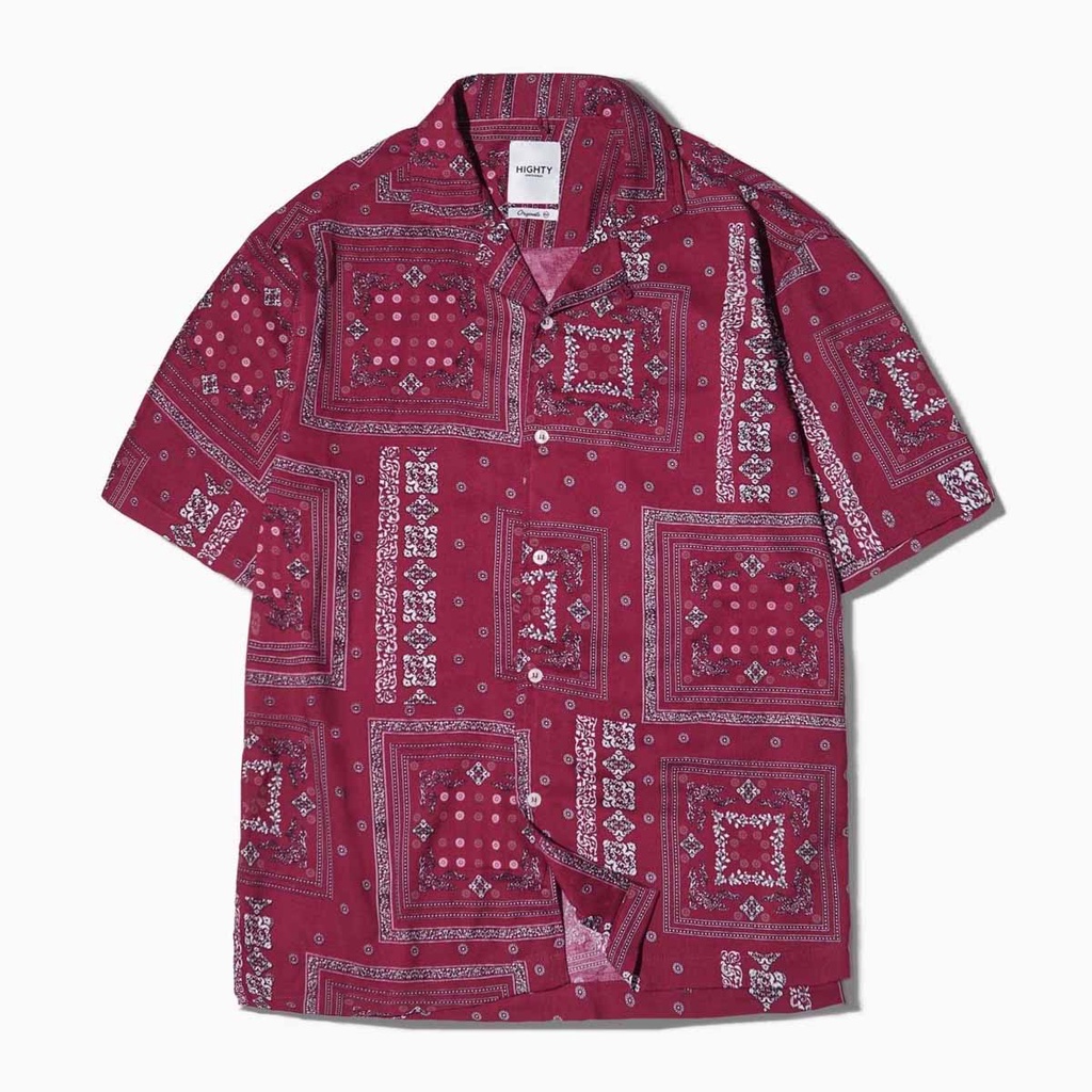 HIGHTY Red Bandana Shirt