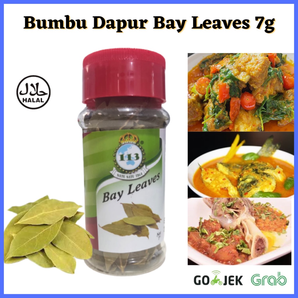 

113 Bay Leaves 7g/ Bumbu Dapur / Penyedap Rasa/ Rempah Rempah/ Bumbu Masak/ Daun Salam