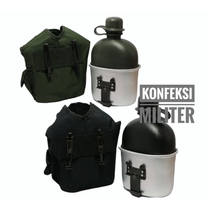 PELPES TNI model jatah PELPES / BOTOL AIR MINUM botol minum tni polri, botol survival, kempis air mi