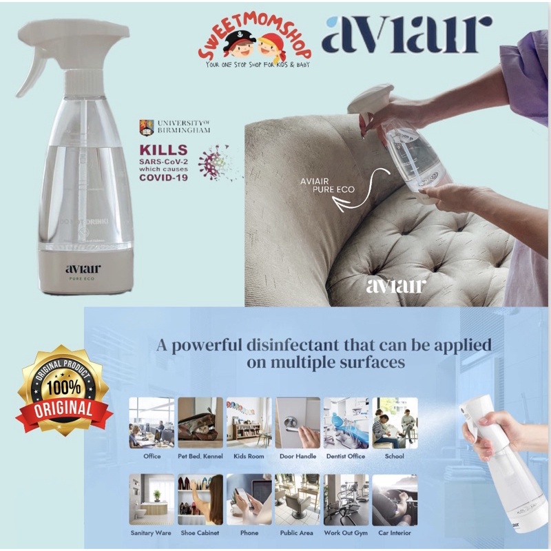 Aviair Pure Eco sanitizer spray