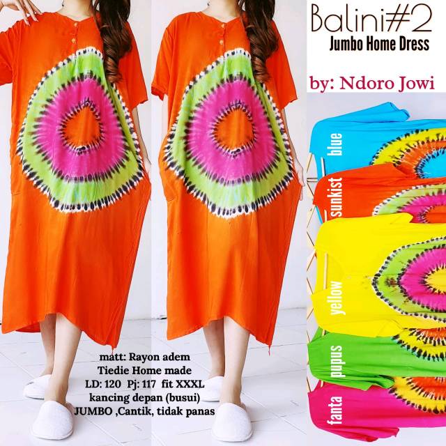BALINI JUMBO HOME DRESS | BAJU TIDUR DASTER ADEM BY NDORO JOWI