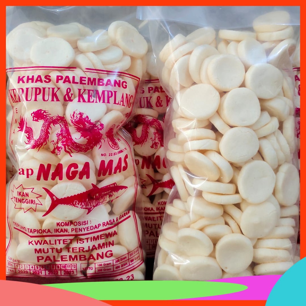 

KEMPLANG MINI 250 GRAM NAGA MAS KHAS PALEMBANG IKAN TENGGIRI SIAP SANTAP KERUPUK KEMPLANG KOIN