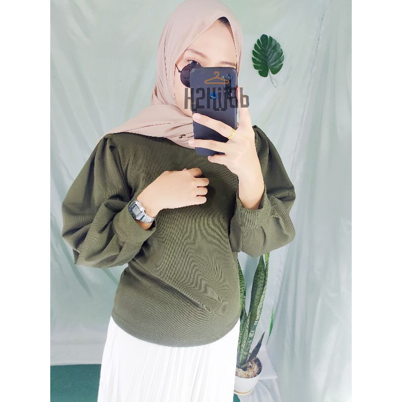 BLOUSE KAOS IMPORT BLOUSE TOP NEWYORK SHAKILA