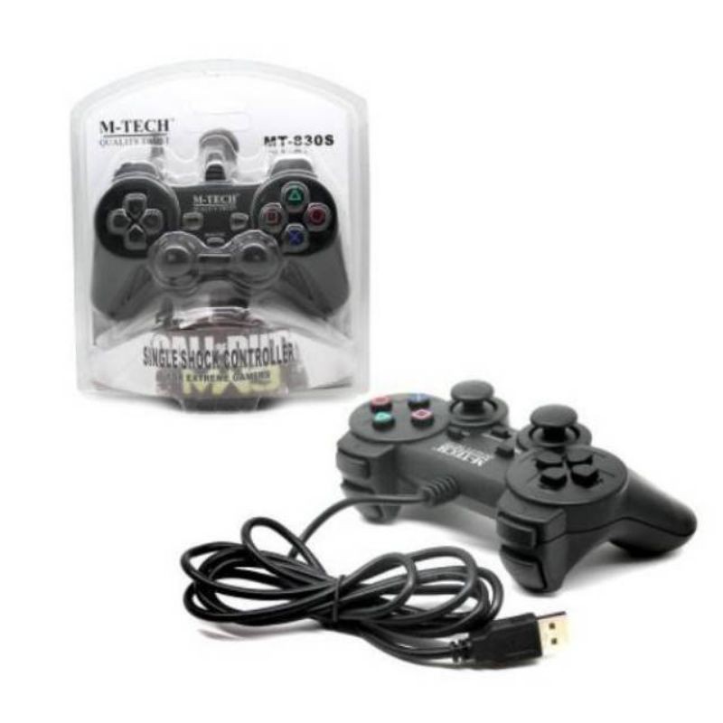 STIK/GAMEPAD SINGLE GETAR HITAM PC COMP