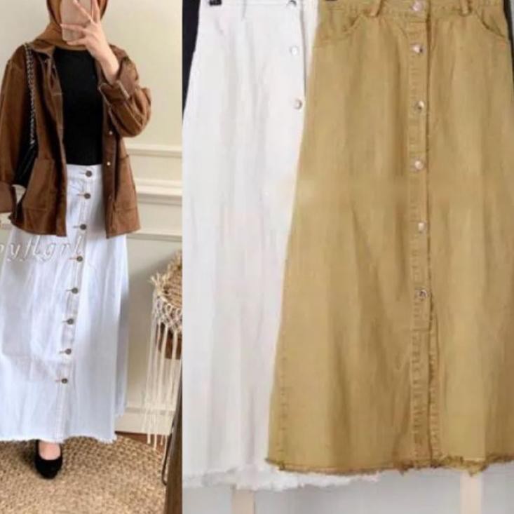 Coba lihat, Faatih grosir/ROKJENS WASH BUTTON RAWIS/ROK JENS BUTTON  SNOW