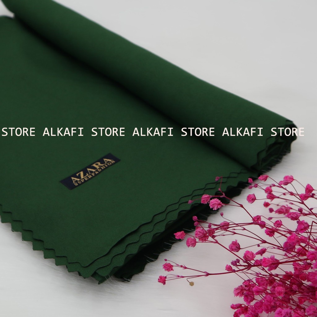 JILBAB SEGI EMPAT OSKARA VOAL.HIJAB OSCARA VOAL LASER CUT.KERUDUNG LASER BY AZARA-HIJAU BOTOL