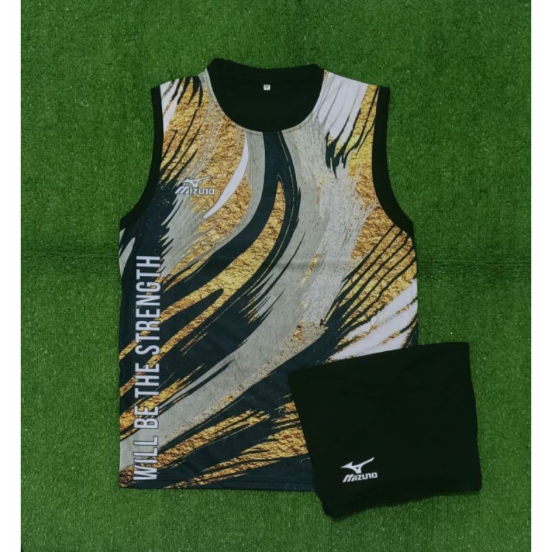 kaos tim voli/baju voli/stelan olahraga/singlet pria/pakaian olahraga pria