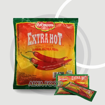 

Delmonte Extra Hot Saus Sambal Sachet Isi 24