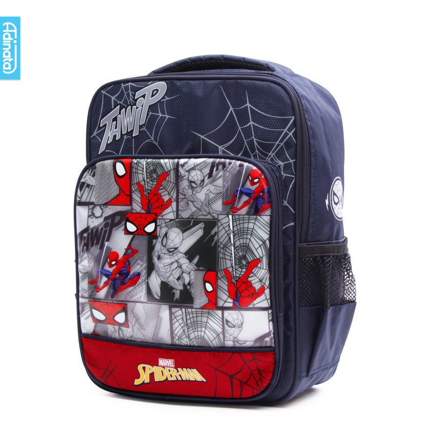 ADINATA - Gramedia Banjarmasin - Spiderman Net Backpack M - Adinata / Tas sekolah Ransel Anak Medium