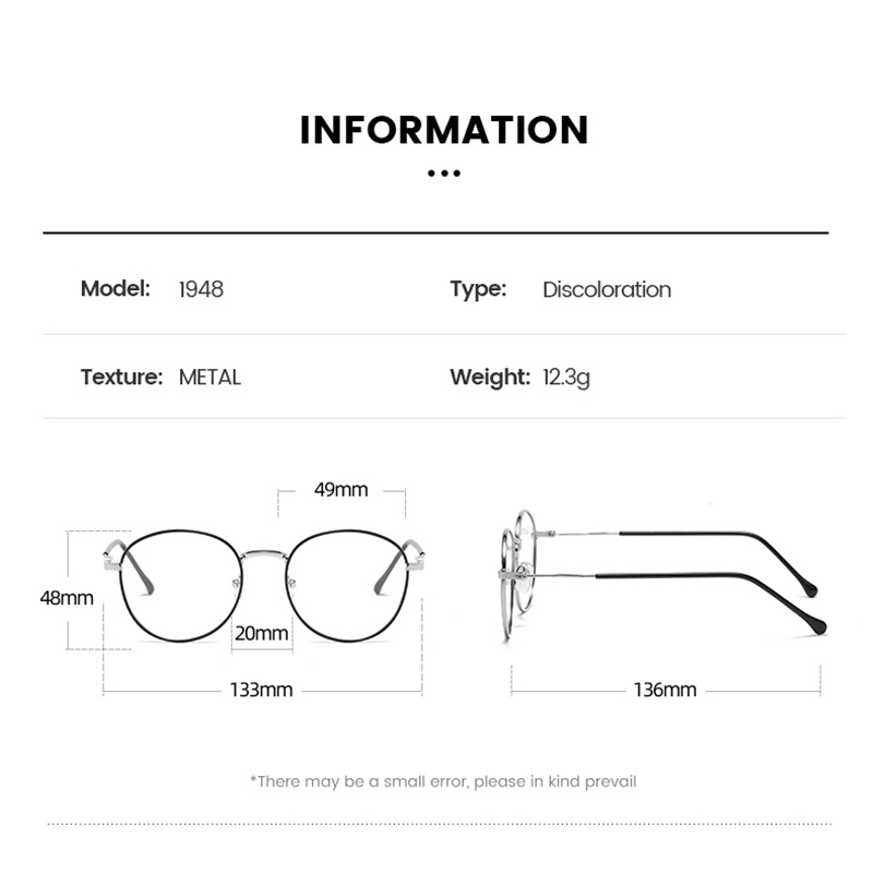 Kacamata Photochromic Anti Radiasi Anti Blue Light Untuk Pria Dan Wanita