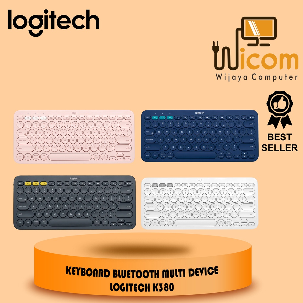 KEYBOARD BLUETOOTH LOGITECH K-380 K 380 ORIGINAL LOGITECH TERBARU (K380)
