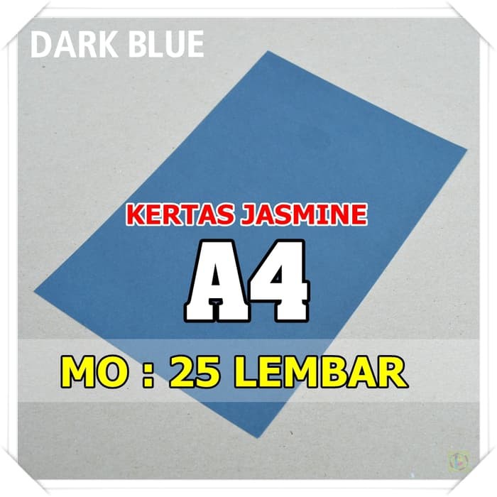

Order Langsung Kertas Karton Jasmine / Paper Flower A4 DARK BLUE BIRU TUA Limited
