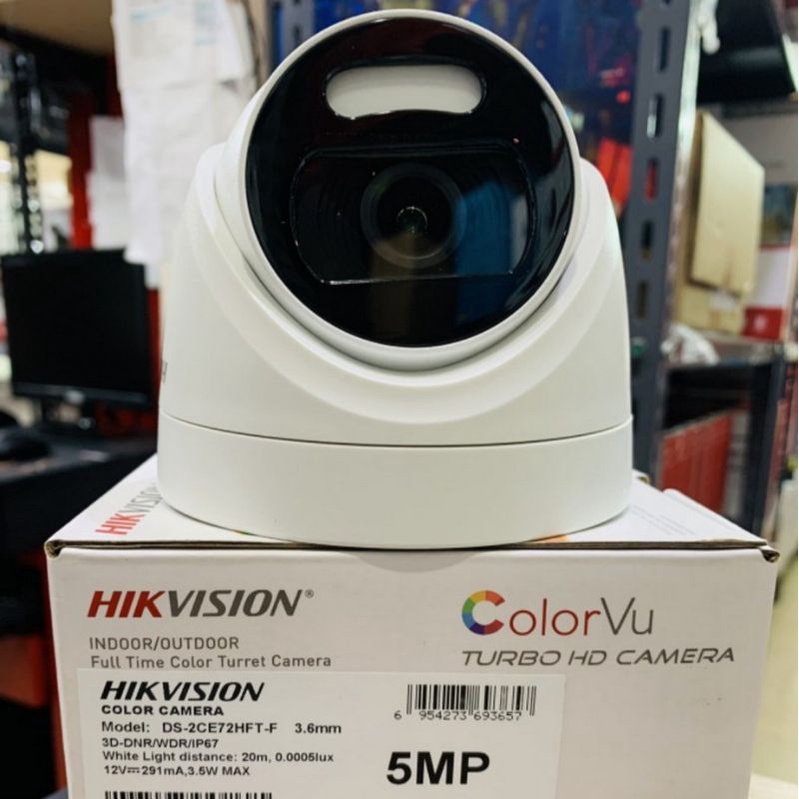Kamera Cctv Hikvision Indoor DS-2CE72HFT-F 5mp Full Color 24 Jam Berwarna Original