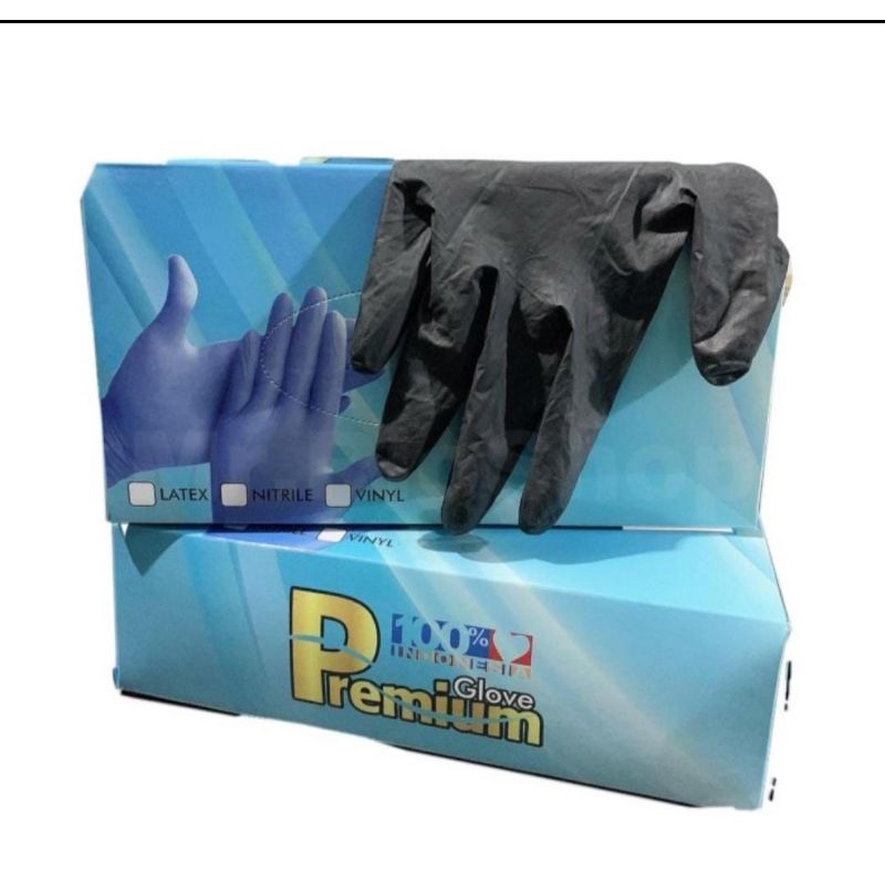 Sarung Tangan Nitrile Hitam/ Sarung Tangan Nitrile Hitam Premium Glove / Sarung Tangan Nitrile Hitam