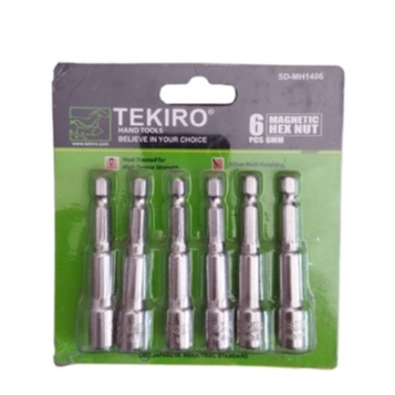 TEKIRO Magnetic Hex Nut 6 MM / Mata Bor Baut Roofing Baja Ringan
