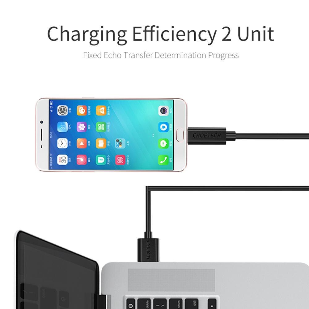 Kabel Charger Micro USB Fast Charging 3A 50cm - SMT0010 - Black