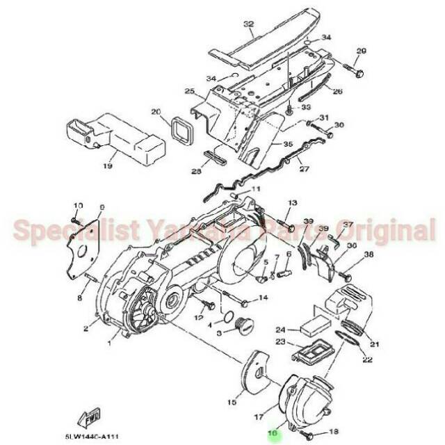 Duct Air / Tutup Keong CVT Nouvo
