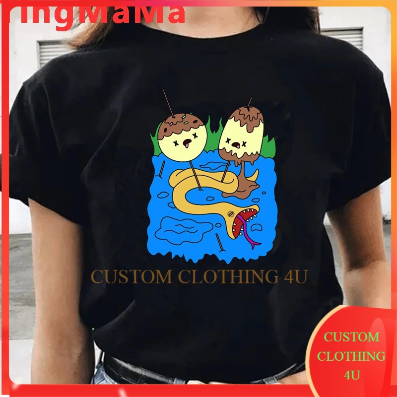 Adventure Time  T shirt / Baju Kaos Kawaii Couple Anime miniso adventure time Unisex Cartoon / bigad