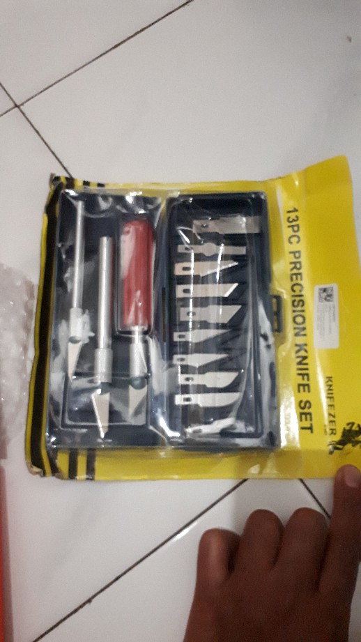 Set Pisau Ukir Sayat Bonsai 13 In 1 Seni Pahat 3 Handle Pegangan