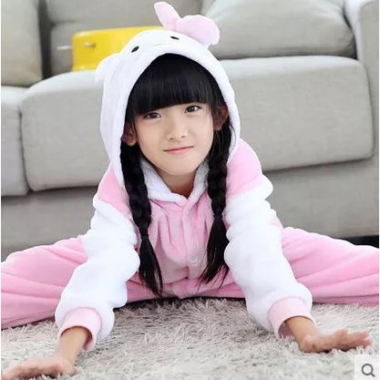 KOSTUM BAJU ONESIE HELLO KITTY PIYAMA ANAK