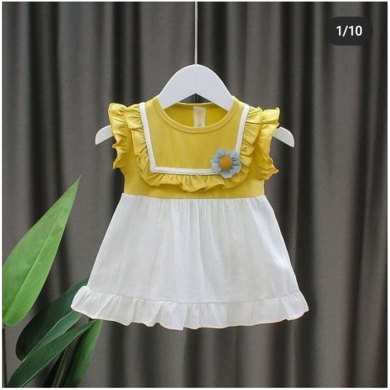 Baju anak impor murah dan berkualitas, dress clareta flower