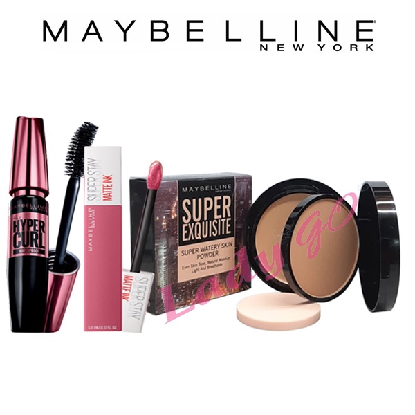 Promosi Paket Kosmetik Maybelline Lengkap 8 in1 - Paket Make UP Maybelline Murah/Bedak Hitam - Fit Me Foundation+Conseler -  - Maskara Hitam - Lipcream Barcode - Lipstick - Eyeliner 24H - PA 2in1 - Eyeshadow Small - Free Tas cosmetik