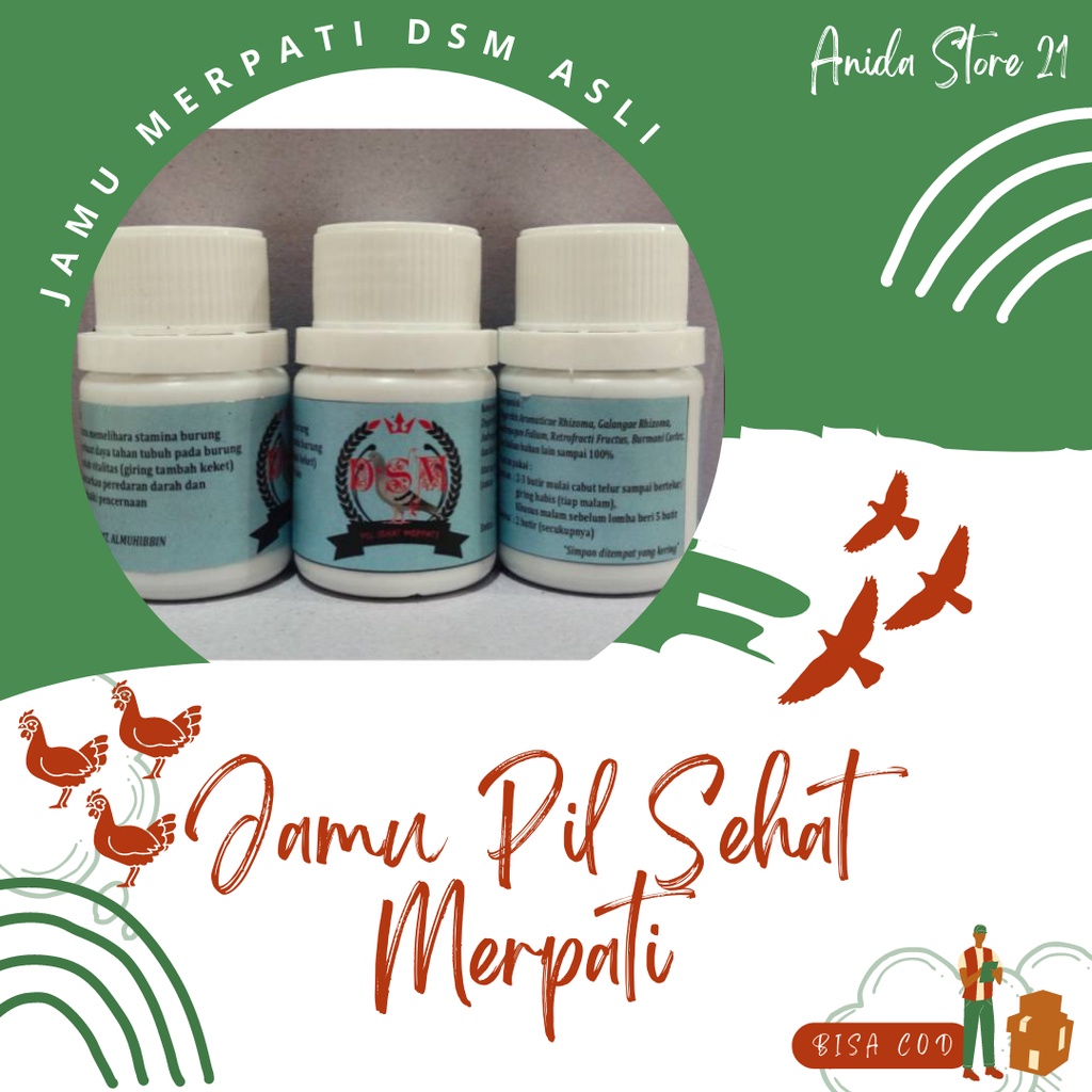 Jamu Pil Sehat Merpati Jamu Merpati Dsm Isi 100 Butir Asli