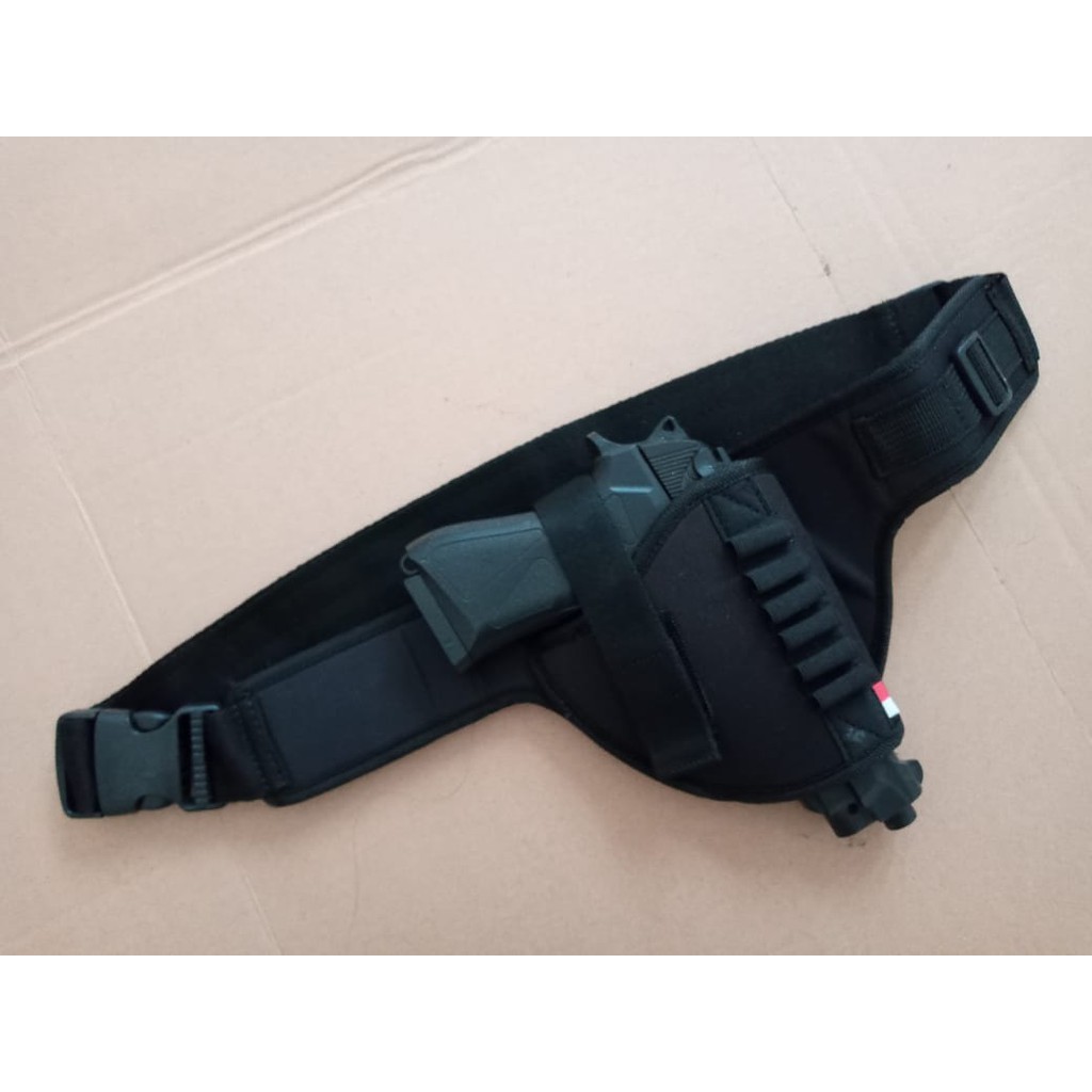 TSK Holster Universal - Sarung Pistol Pinggang - Magazine - Army - Perbakin - Magazen