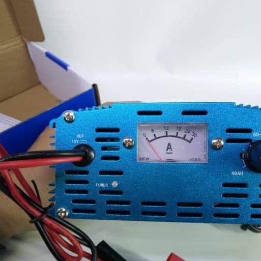 Charger aki Otomatis 20Ampere Cas Aki Mobil 20A Sunpro
