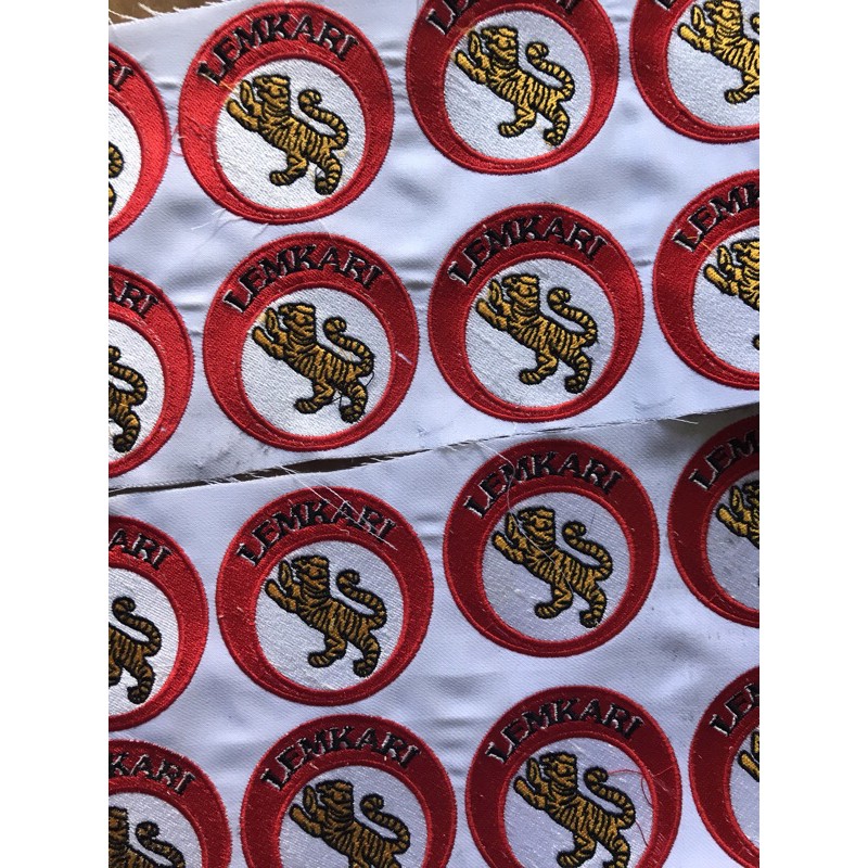 Logo emblem bordir karate LEMKARI| Logo baju karate bordir