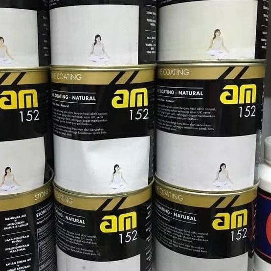 ❄ Cat pelapis batu alam vernis AM 152 AM152 stone coating natural (doff) ۞