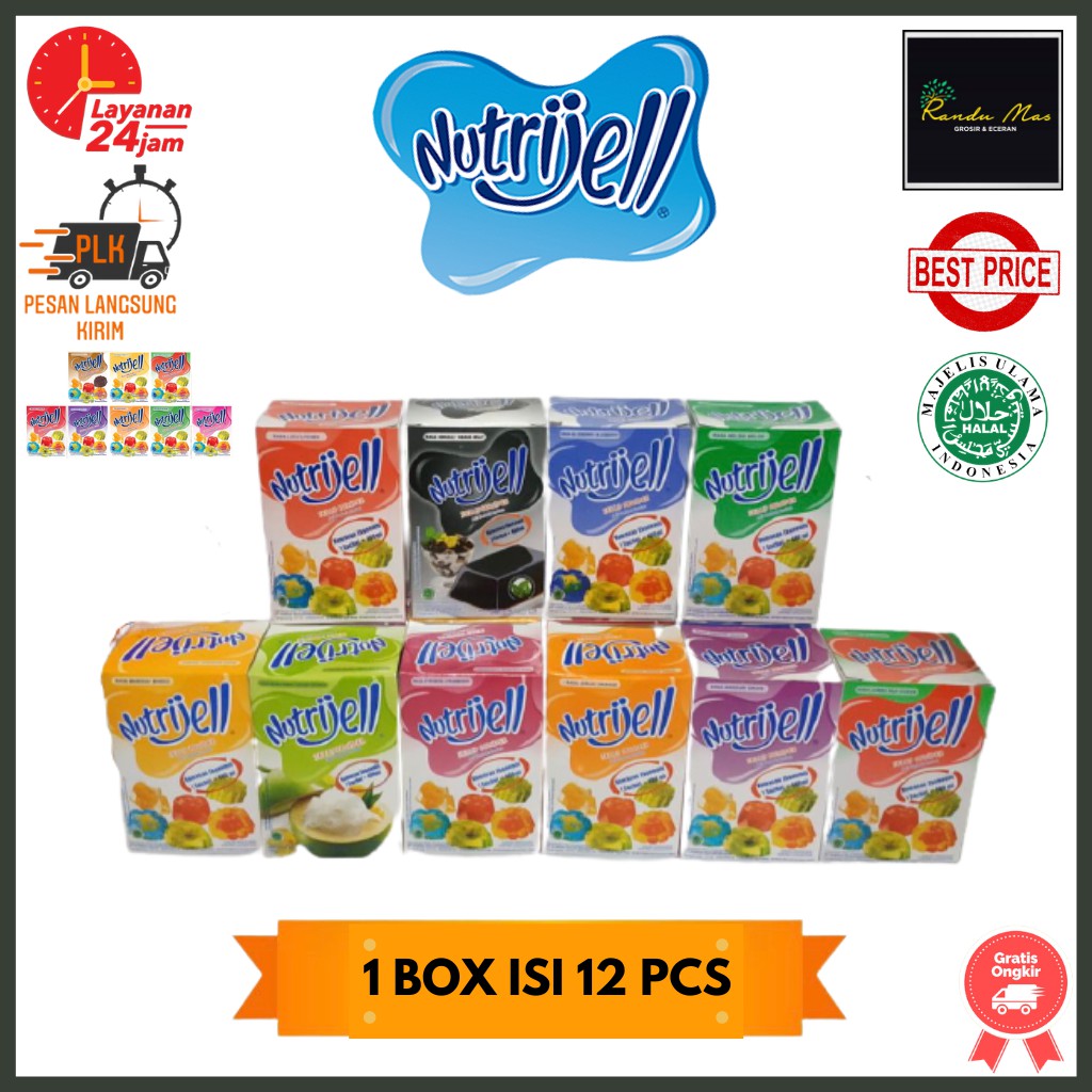 

Nutrijell Agar 1 Box Agar-Agar Varian Buah 10gr Nutrijel Rasa Buah Jelly Powder Ekonomis All Variant