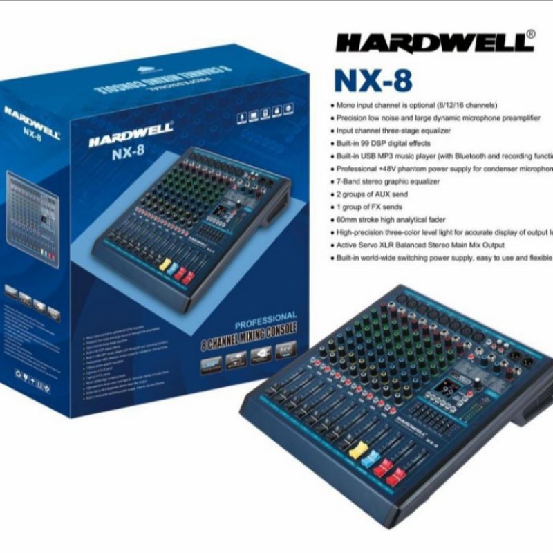 MIXER AUDIO HARDWELL NX 8 MIXER 8 CHANNEL