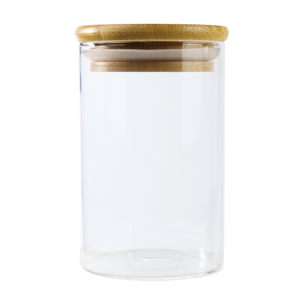 GS7i one two cups toples kaca penyimpanan makanan borosilicate glass storage jar 280ml - gh1270 - transparent Or-i