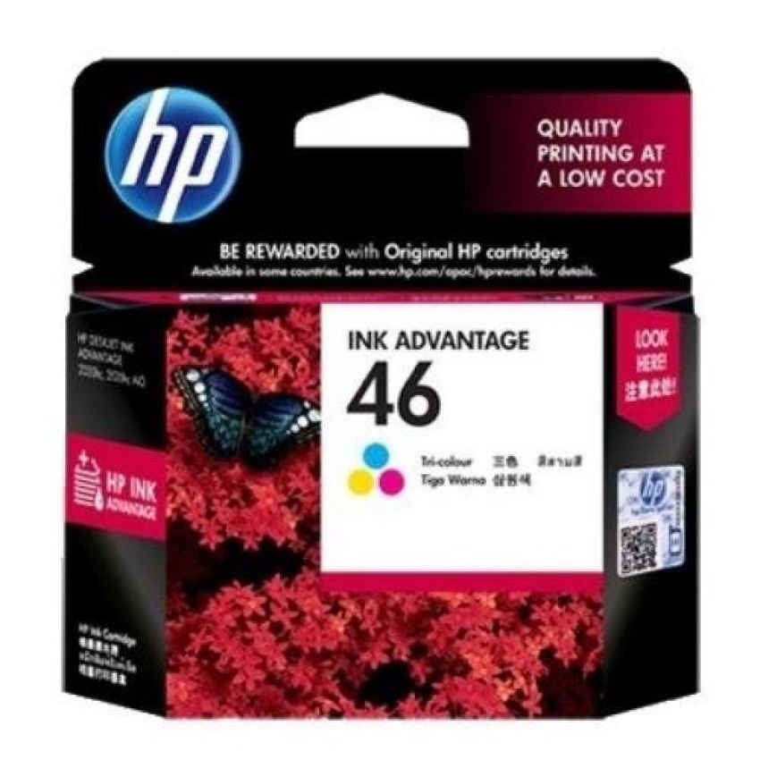 Tinta HP 46 warna / color original