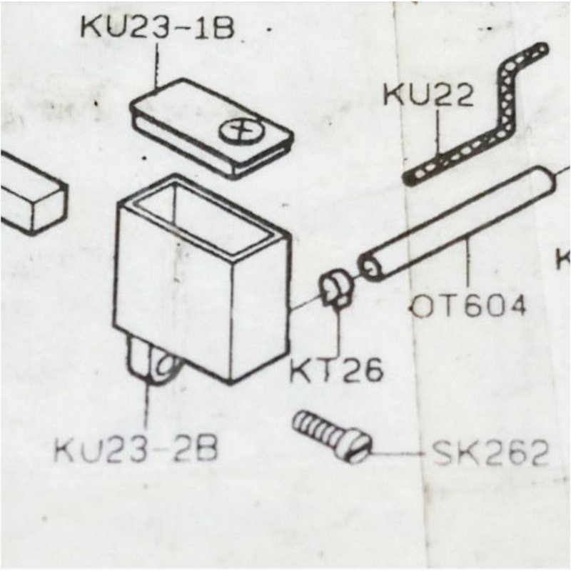 KU23-2B Tabung Minyak Mesin Jahit Obras 700F