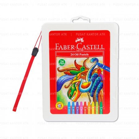 

crayon Faber Castell Hexagonal Oil Pastel 24 Warna Kerayon Warna Mewarnai