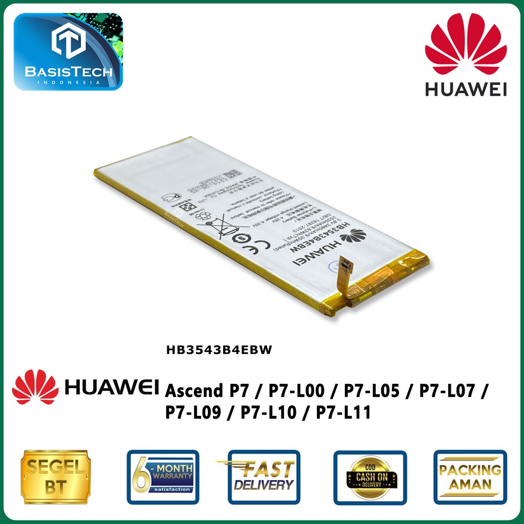 BATERAI HUAWEI ASCEND P7 HB3543B4EBW - ORI99 GOOD QUALITY