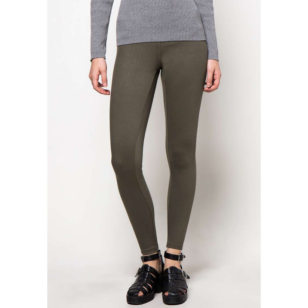POINT ONE Dark Green Premium Jegging
