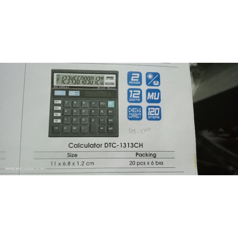 

calkulator joyko cc1313ch