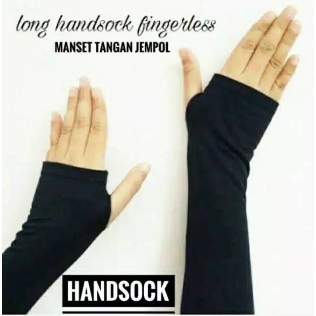 Senada Victory Manset Tangan Handsock Jempol Hijab